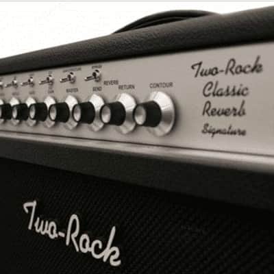 Two Rock Classic Reverb Signature Head & 2x12 Cab Black Bronco / Silver Chassis image 6