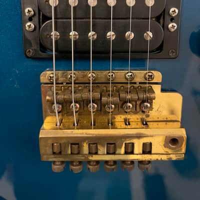1981 Kramer Blue Sunburst Strat Head Pacer with the original HSC and paperwork image 14