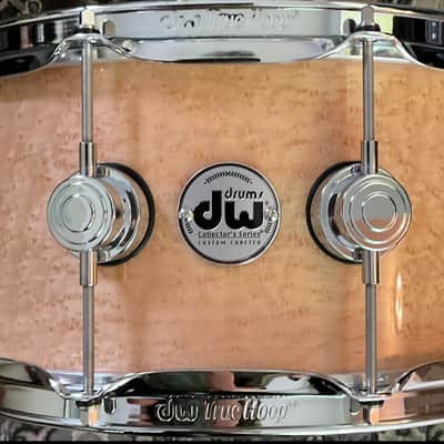 Mint DW Collector’s Series Exotic Natural Lacquer Over Birdseye Maple w/Chrome 6.5x14 image 1