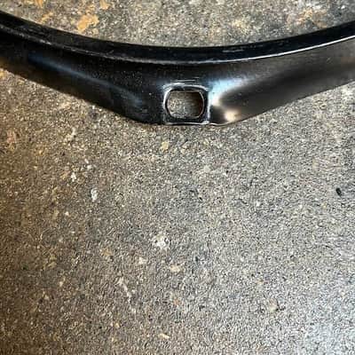 Black 8 1/4" 3 Lug Drum Hoop #2 image 2