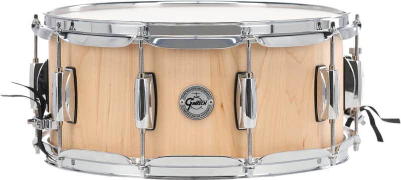 Gretsch Drums Maple Stave Snare Drum - 6.5 inches by 14 inches  Satin Natural image 1