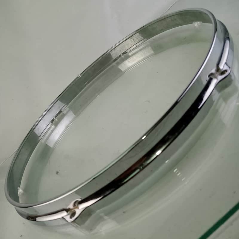 *Gretsch 14" 6-Lug Die-Cast Snare Drum Batter Rim/Hoop Chrome USA Vintage 60s RB image 1