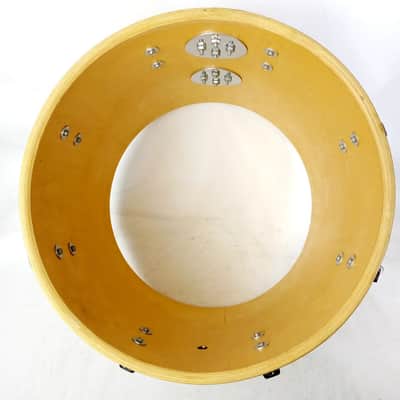 Ludwig 12x14" Timp-Tom Drum Vintage White Cortex 6Ply Maple Model#701 Blue/Olive image 10