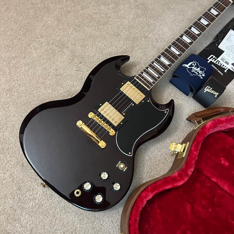 Gibson Exclusive SG Standard '61 2022 - Aged Cherry with Gold Hardware Electric Guitar