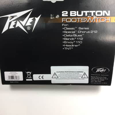 Peavey 2 Button Footswitch * Bandit 112, Envoy 110, Delta Blues & others! Free Shipping!! image 5