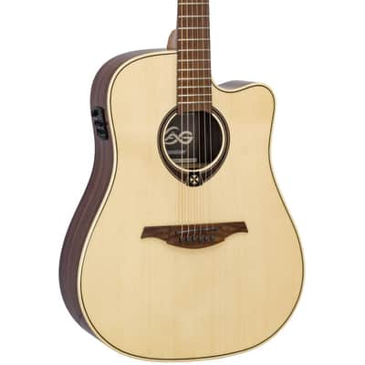 Lag T218DCE | Dreadnought Cutaway Acoustic-Electric,  Natural. New with Full Warranty! image 3