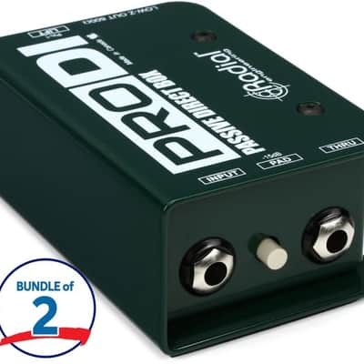Radial ProDI 1-channel Passive Instrument Direct Box (2-Pack) image 2