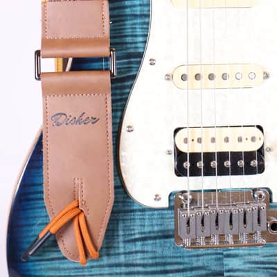 Disher Rattlesnake Don't Tread on Me Guitar Strap (Seatbelt-Nylon/Cowhide Leather) Gadsden Flag Guitar Strap (3 Colors) image 9