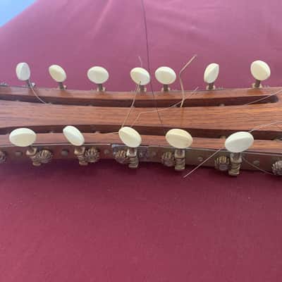 Raffaele Calace Italian folk guitar 1890 - Natural Wood! image 11