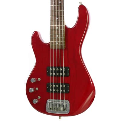 Used G&L L-2500 Lefty 5-String Cherry Electric Bass image 1