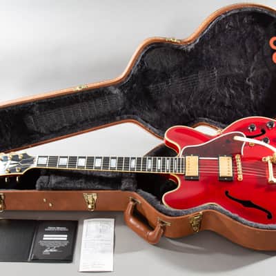 2016 Gibson Memphis ES-355 Bigsby VOS Antique Cherry w/ OHSC & COA image 2
