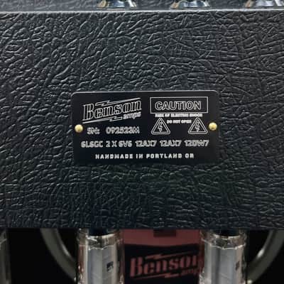 Benson Amps Monarch Reverb Plus - 2023 - Black / Oxblood. NEW (Authorized Dealer) image 8