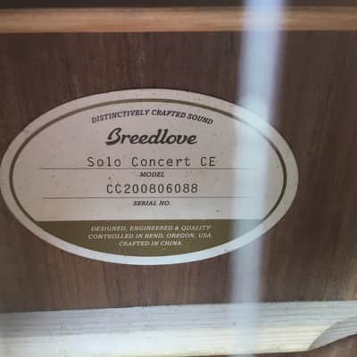Breedlove Solo Concert CE Cedar / Ovangkol 2017 - 2019 - Natural image 6