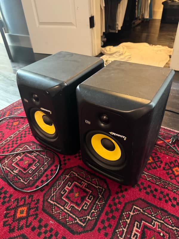 KRK RP-6 Rokit G3 2-Way 6" Active Studio Monitors (Pair) 2014 - 2018 - Black image 1
