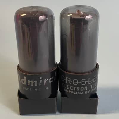 1950s RCA 6V6GT Vintage Matched Pair Admiral/Crosley Power Tubes! T88 image 1