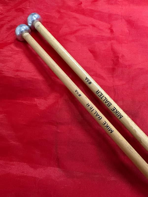 Vintage Mike Balter #9A Oval Aluminum on Rattan Bells Mallets image 1