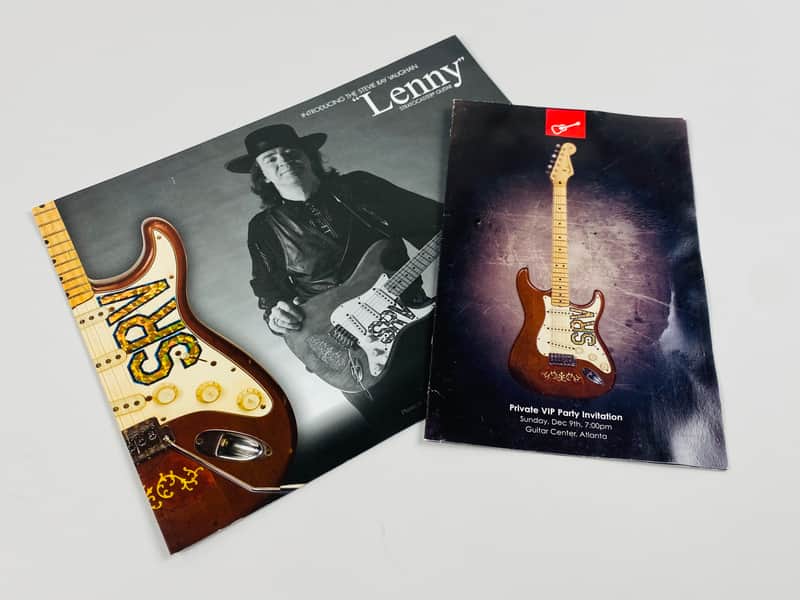 Fender Stevie Ray Vaughn Promotional Flyer and GC VIP Invitation. 2007 image 1