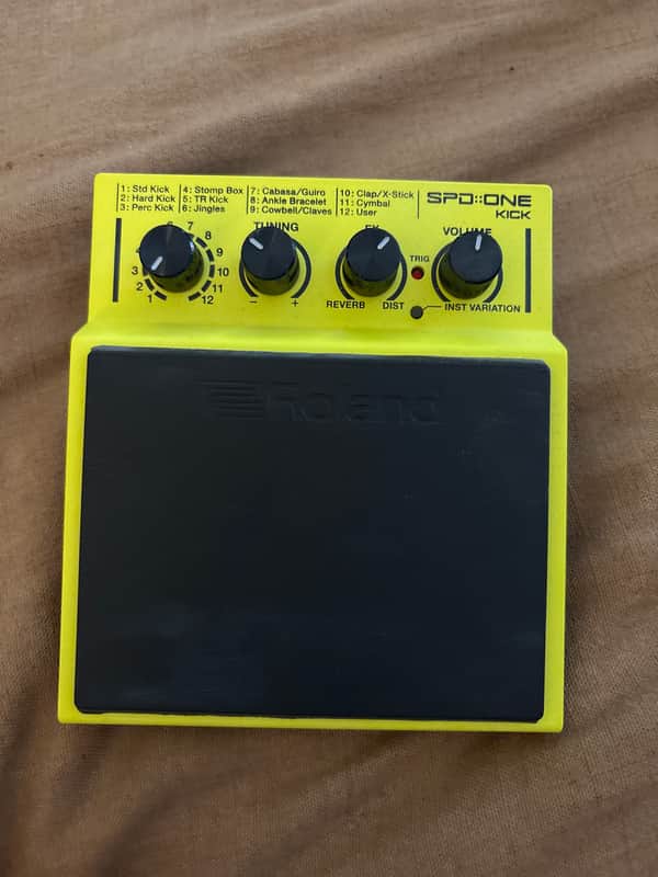 Roland SPD::One Kick Digital Percussion Pad 2010s - Yellow image 1