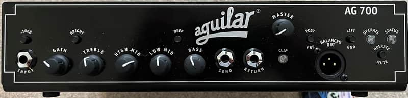 Aguilar AG 700 700-Watt Bass Amp Head 2017 - Present - Black image 1