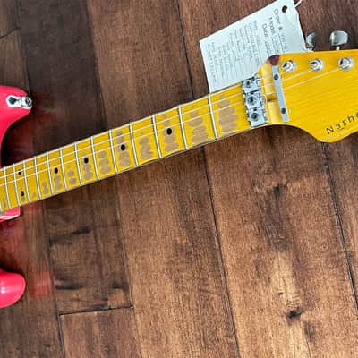 Nash Guitars Model S-81/HSS Fiesta Red Over Sunburst Maple Neck VSN121 image 6