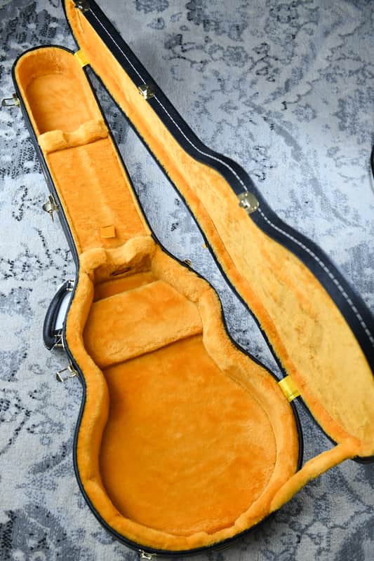 Gibson Lifton Historic Les Paul Hardshell Case Black/Goldenrod – Excellent Condition image 1