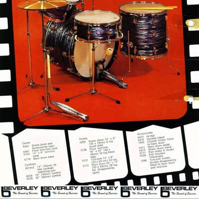 PREMIER BEVERLEY FLUSH BASE 6415 - Straight Drum Cymbal Stand Vintage 60s image 7