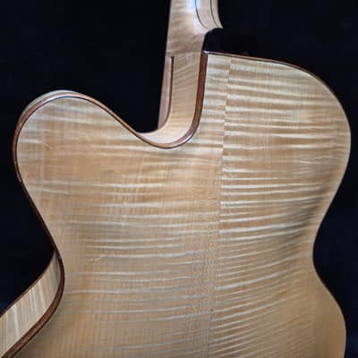 Dotson Hand-Carved Archtop Electric Guitar Made in USA - Natural Demo image 9