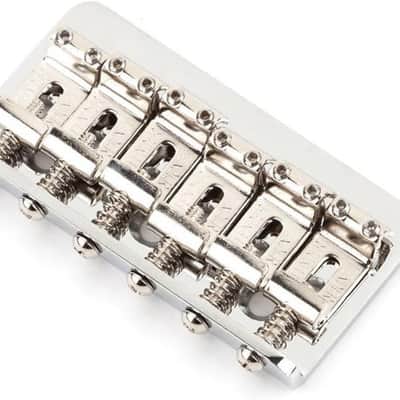 Genuine Fender Telecaster/Tele OR Stratocaster/Strat Hardtail Bridge, Chrome image 3