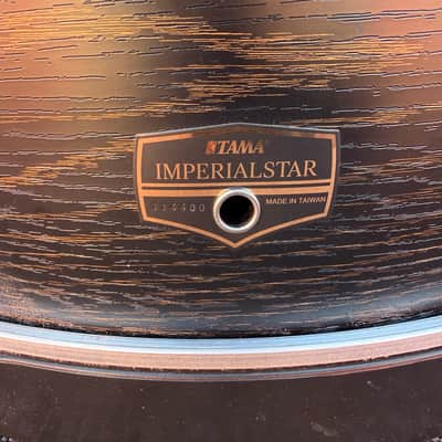 Tama Imperialstar 5-Piece Drum Shell Pack Black/Brown Woodgrain Wrap Finish 22/16/14/12/10 image 10