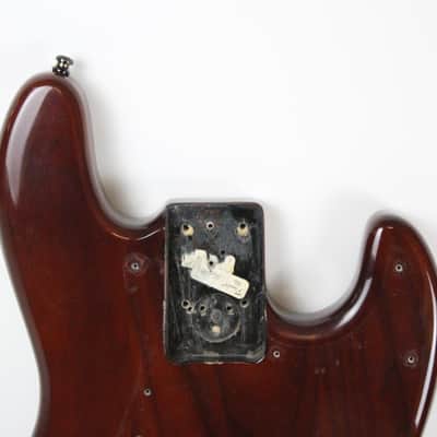 1978 Fender Jazz Bass BODY Burgundy Red Walnut ASH 3-Bolt to 4-Bolt 1970's Vintage image 10