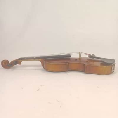 German-Made 1930s-40s A. Stradivarius Copy Violin 1Pc Back 3/4-Size +Case image 8