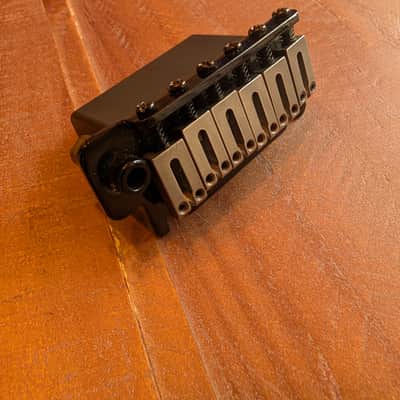 Unbranded Stratocaster 2 Point Heavy Block Tremolo Bridge Chrome/Black 10.7Oz image 5