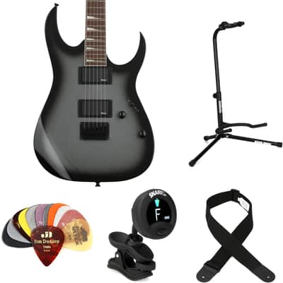 Ibanez Gio GRG121DX Essentials Bundle - Metallic Gray Sunburst image 1