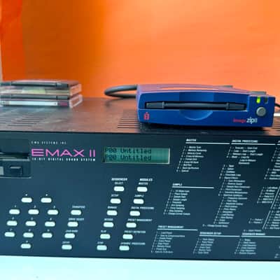 E-MU Systems Emax II Rackmount 16-Voice Sampler Workstation 1989 - Black