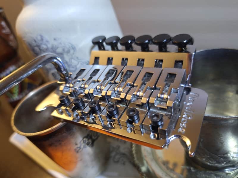 Clean! Original German Floyd Rose (OFR) w/ Push-In Arm - Chrome image 1