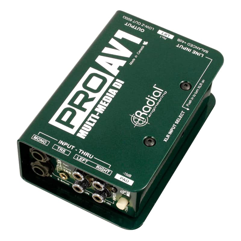 Radial ProAV1 Mono Passive Multimedia Direct Box imagen 1