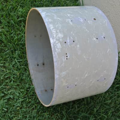 50's/60's GRETSCH 22" WHITE MARINE PEARL BASS DRUM SHELL for YOUR DRUM SET! RM30 image 6