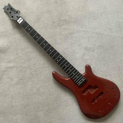 Red 5 String Bass Basswood Body with Maple Neck image 24