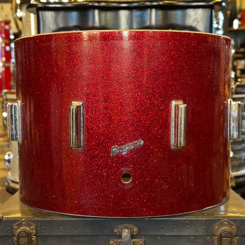 VINTAGE 1960's Rogers "Mercury" Model 14x20 Bass Drum Shell in Red Sparkle image 1