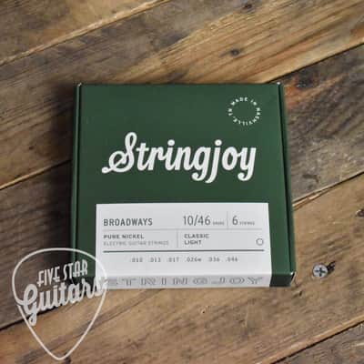 Stringjoy SJ-BR1046 Broadways Pure Nickel Electric Guitar Strings Classic Super Light Gauge 10-46 image 2