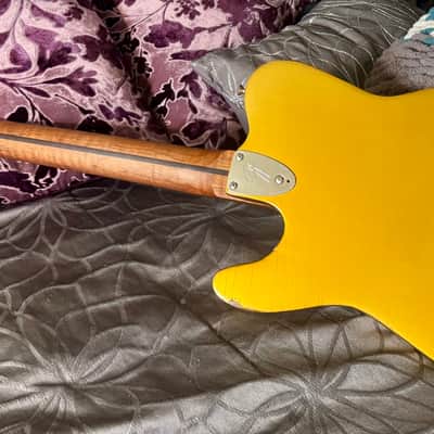 fender tele custom body 70's - nitro w/ roasted rosewood board neck image 3