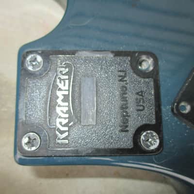 Kramer Nightswan Lightning Bolts 1980's Blue Body Vivian Campbell image 12