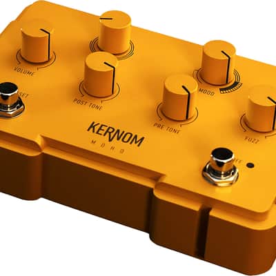 Kernom MOHO Multi Fuzz Pedal, Analog Fuzz Workstation with MIDI & Octaver , Yellow - DEMO UNIT image 3