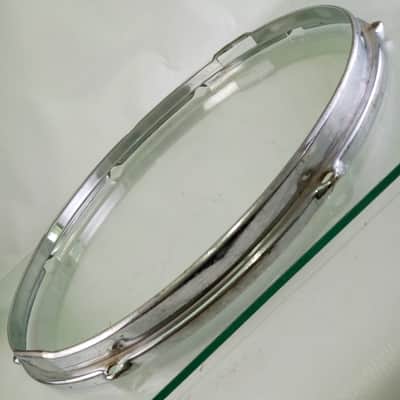 Slingerland 16"BRASS Stick-Saver Snare Drum Resonant Rim/Hoop COB 8Lug Chrome60s image 4