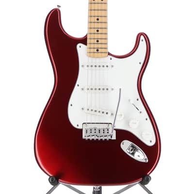 Fender Standard Stratocaster, Maple Fingerboard, White Pickguard, Candy Cola (U5) (03282) image 1