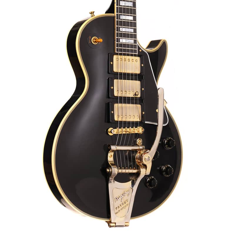 Gibson Custom 1957 Les Paul Custom Reissue 3-Pickup Bigsby VOS Ebony 2024 image 1