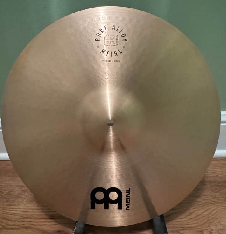 Meinl Pure Alloy 17" Medium Crash Cymbal Made in Germany 1150 Grams image 1