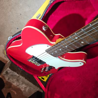 Classic vibe esquire, bright red Duncan mini humbucker image 5