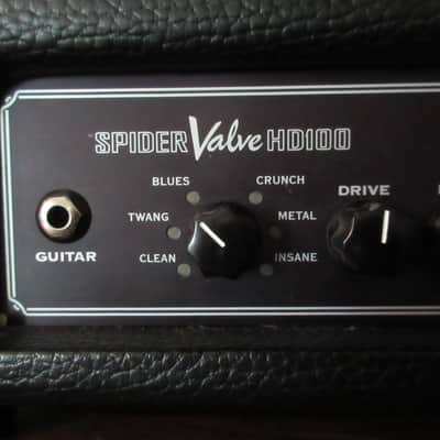 Line 6 Spider Valve HD100 MkII 100-Watt Digital Modeling Guitar Amp Head 2009 - 2012 - Black image 2
