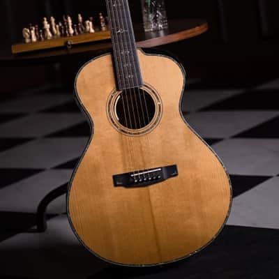 Cort Gold Passion Modern Concert Acoustic-Electric Guitar w/ Hard Case, Natural Glossy image 19